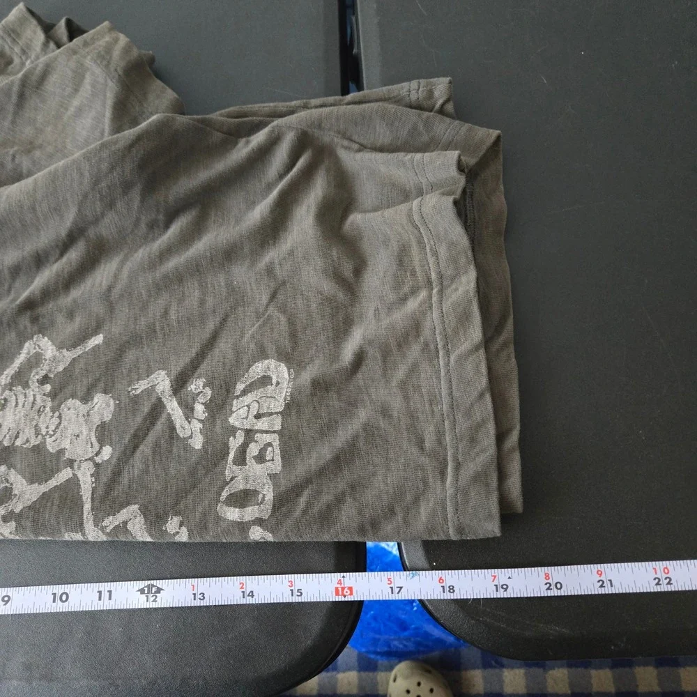 Junk Food Grateful Dead Skeletons Crop Graphic Tee Medium Band Tee Festival Rock - Picture 9 of 10